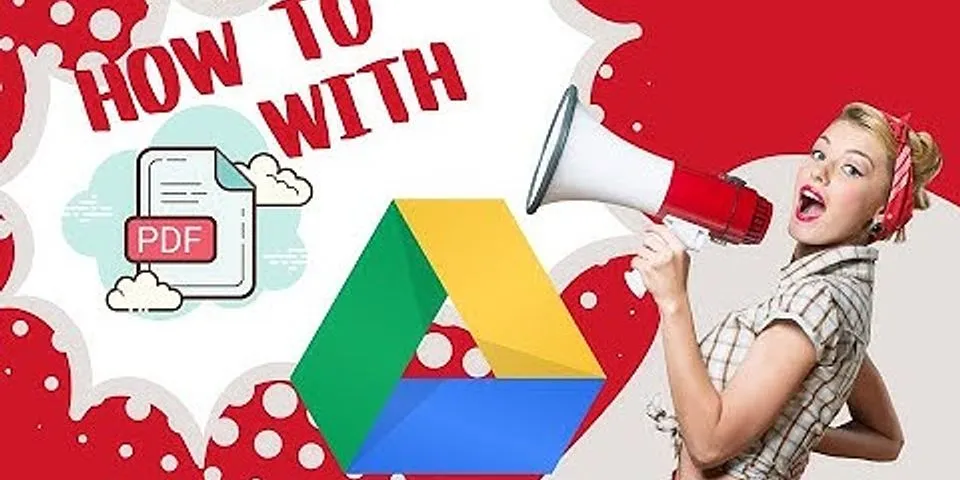 How to make PDF in Google Drive