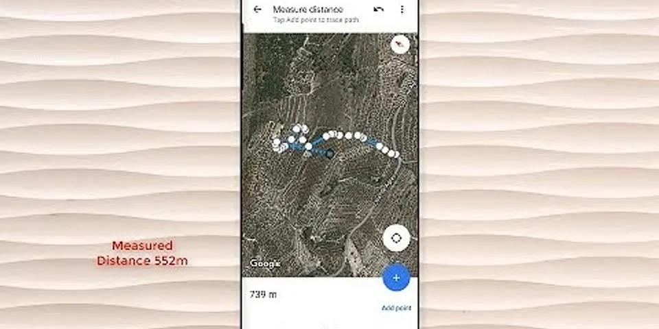 How to measure on Google Maps iPhone