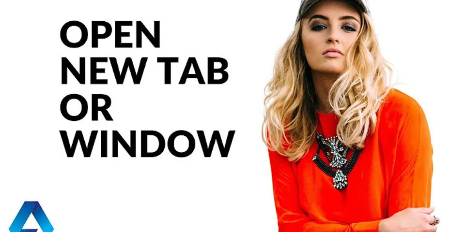 How-to open more tabs within the window