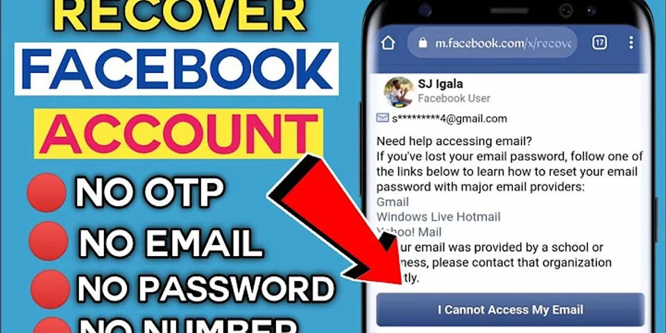 How to recover a Facebook account without phone number