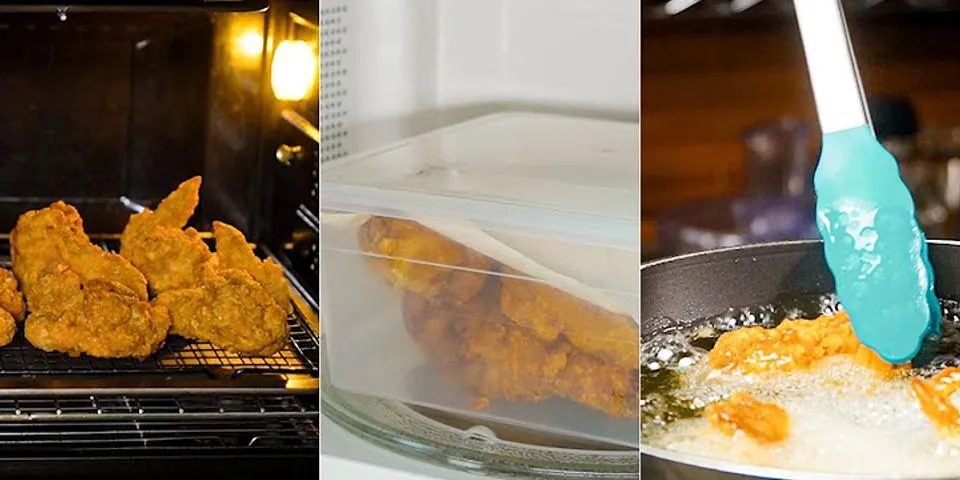 How to reheat fried chicken in microwave crispy