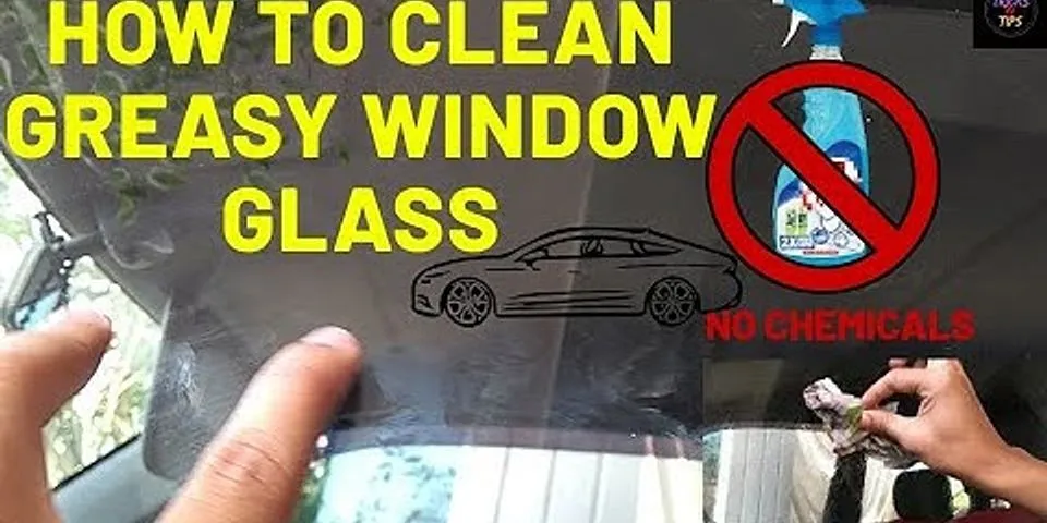 How to remove grease from glass