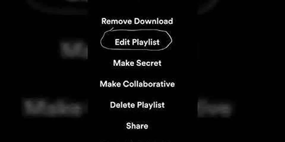How to remove song from Spotify playlist Android