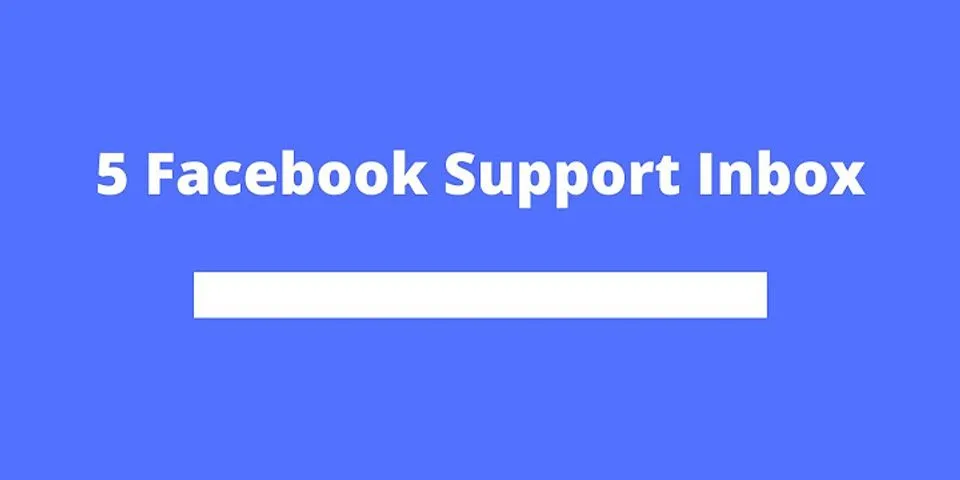How to reply to Facebook Support Inbox