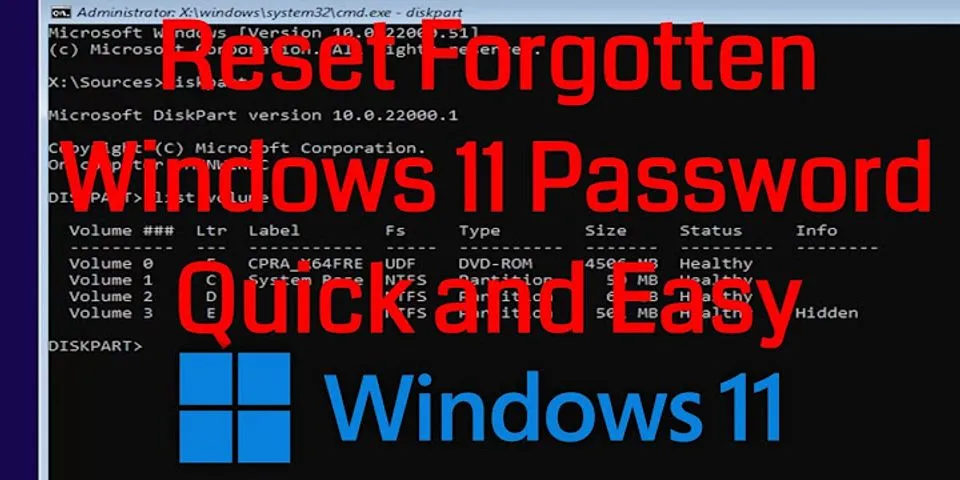 How to reset password on HP laptop using Command Prompt