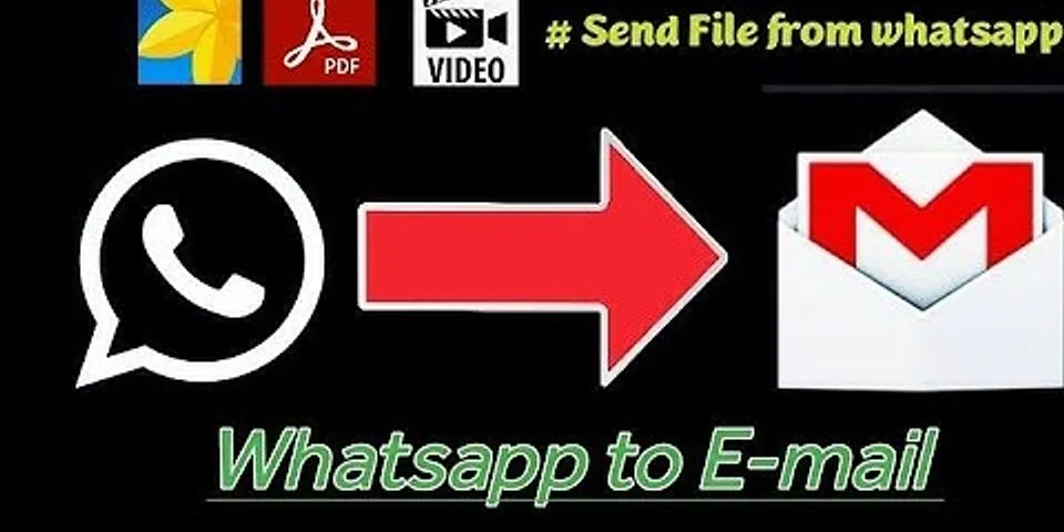 How To Send Pdf From Whatsapp To Gmail