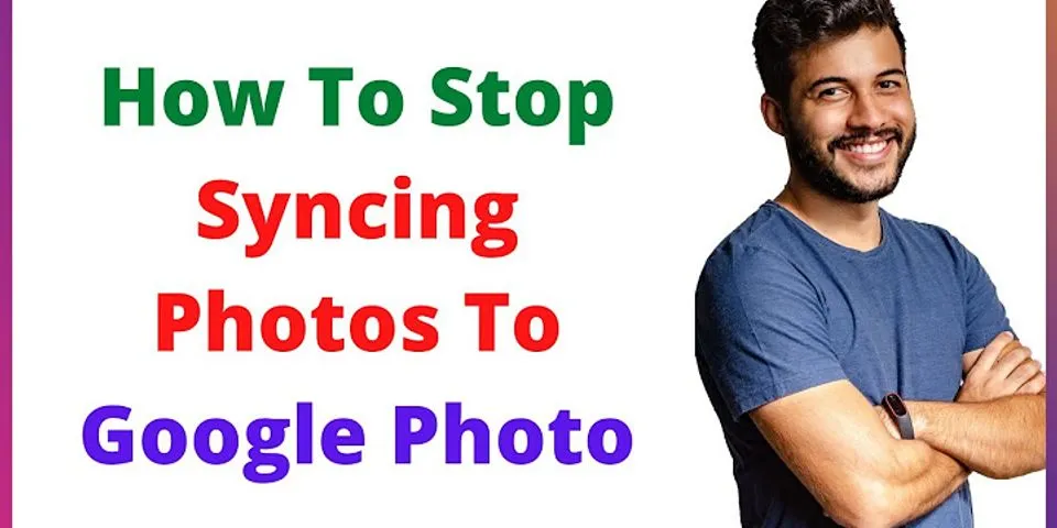 How to stop Photos from syncing to Google Photos