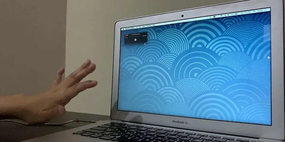 How to stop screen recording on MacBook Air