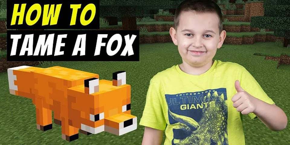 How to tame fox in Minecraft