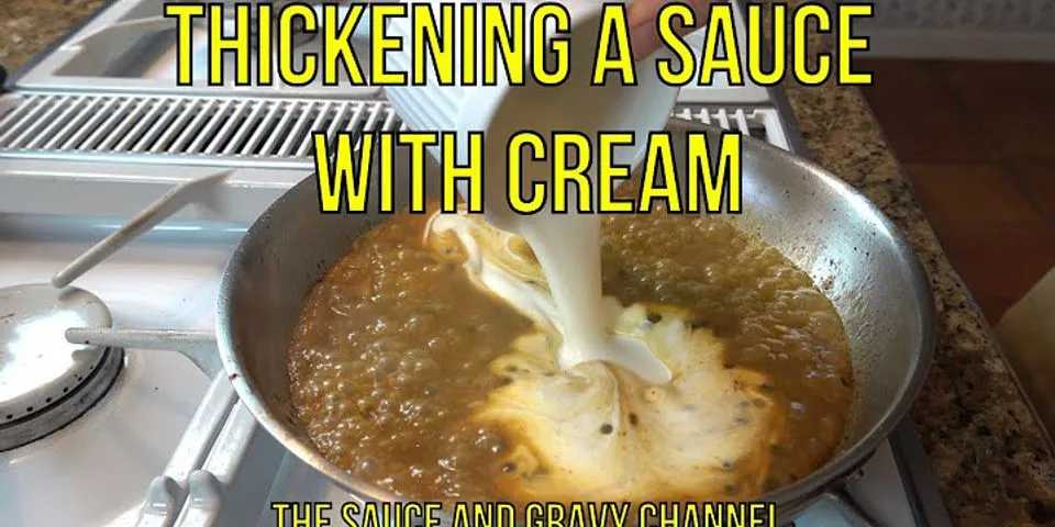 How to thicken creamy pasta sauce