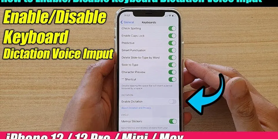 How to turn off dictation on iPhone 12