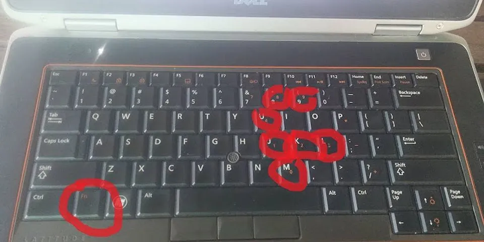 How to unlock Fn key on Dell laptop