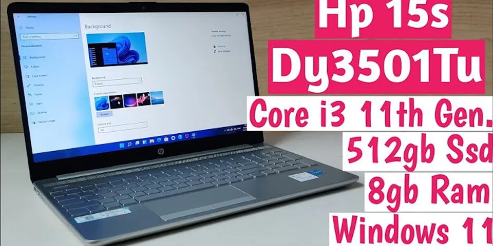 HP Core i3 laptop specification