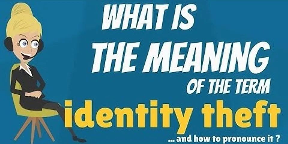 identity theft là gì - Nghĩa của từ identity theft
