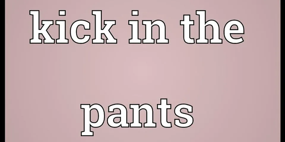 in the pants là gì - Nghĩa của từ in the pants