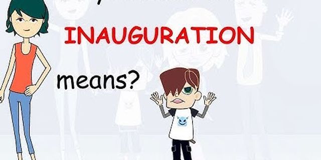 inauguration là gì - Nghĩa của từ inauguration