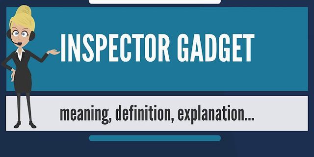 inspector gadget là gì - Nghĩa của từ inspector gadget