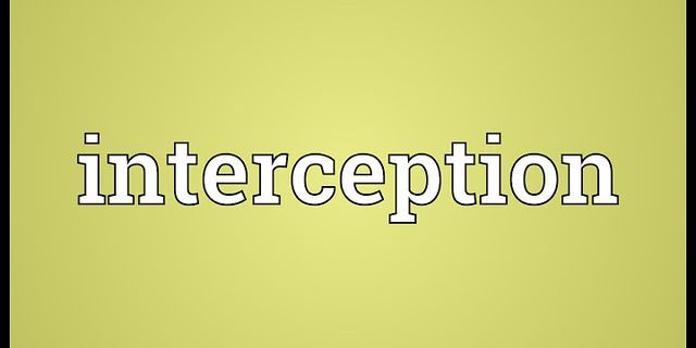 interceptions là gì - Nghĩa của từ interceptions
