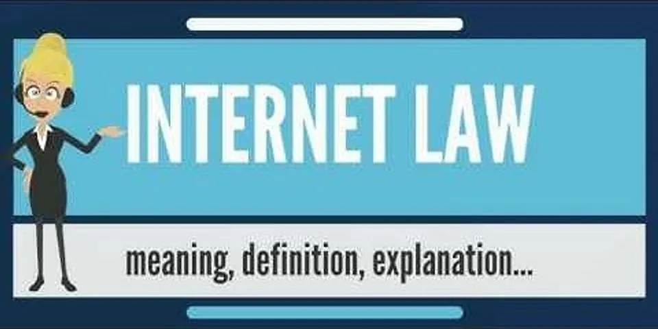internet law là gì - Nghĩa của từ internet law