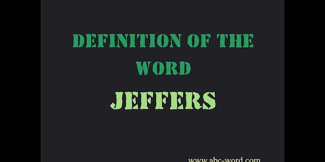 jeffers là gì - Nghĩa của từ jeffers
