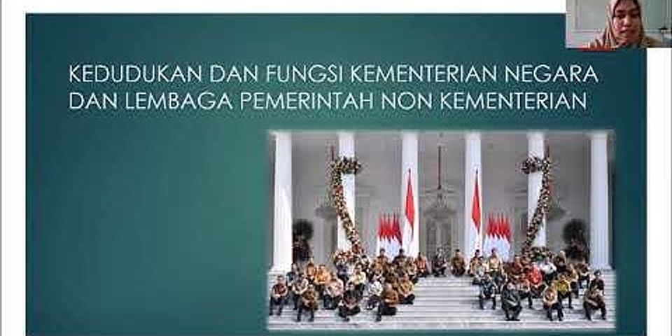 Jelaskan dan berikan contoh lembaga Pemerintah Non kementerian Republik Indonesia