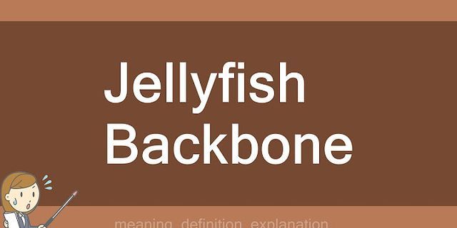 jellyfish backbone là gì - Nghĩa của từ jellyfish backbone
