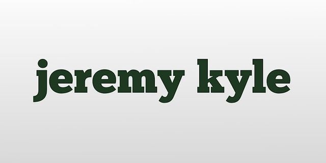 jeremy kyles là gì - Nghĩa của từ jeremy kyles