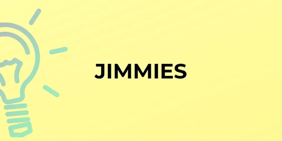jimmie là gì - Nghĩa của từ jimmie
