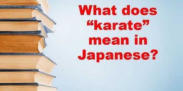 karate là gì - Nghĩa của từ karate