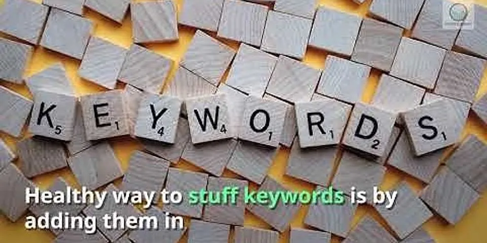keyword stuffing là gì - Nghĩa của từ keyword stuffing