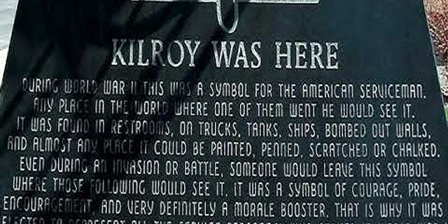 kilroy là gì - Nghĩa của từ kilroy
