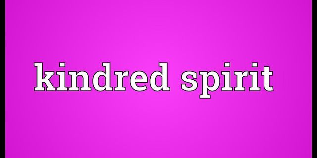 kindred spirit là gì - Nghĩa của từ kindred spirit