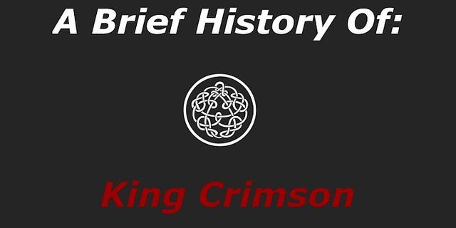 king crimson là gì - Nghĩa của từ king crimson