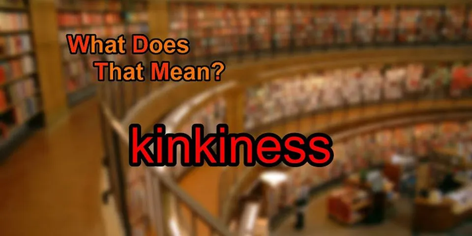 kinkiness là gì - Nghĩa của từ kinkiness