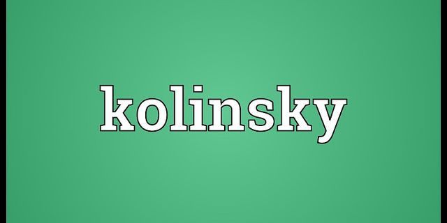 kolinsky là gì - Nghĩa của từ kolinsky