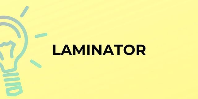 laminators là gì - Nghĩa của từ laminators