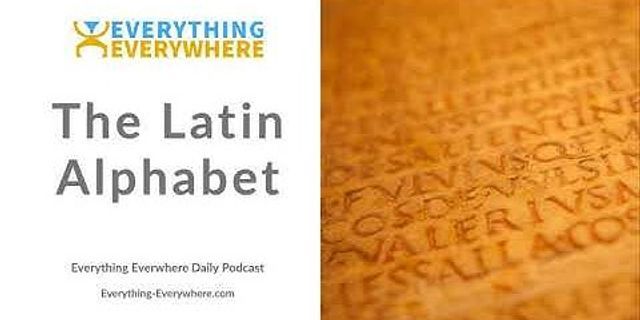 latin alphabet là gì - Nghĩa của từ latin alphabet