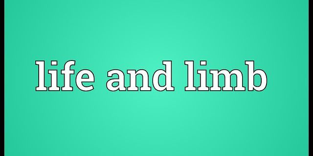life and limb là gì - Nghĩa của từ life and limb