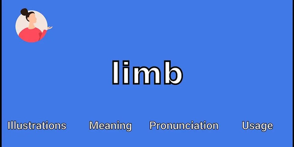 limb là gì - Nghĩa của từ limb