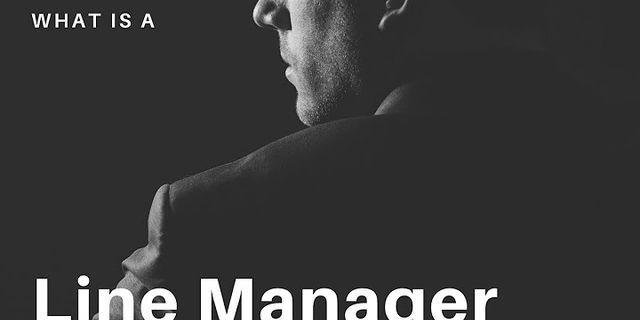 line manager là gì - Nghĩa của từ line manager