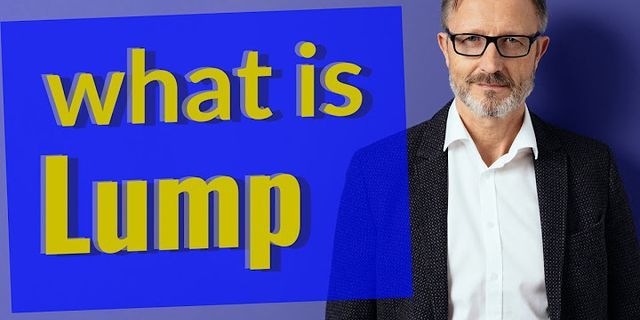 lump là gì - Nghĩa của từ lump
