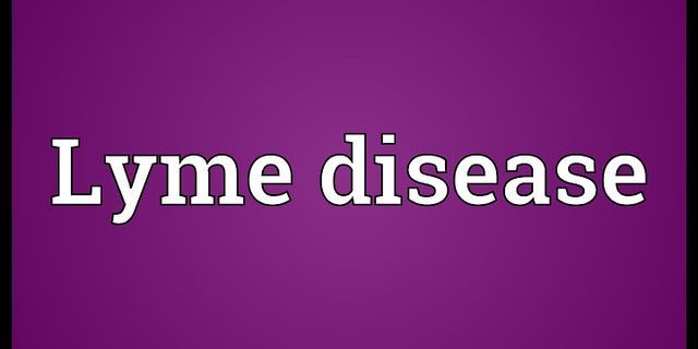 lyme disease là gì - Nghĩa của từ lyme disease
