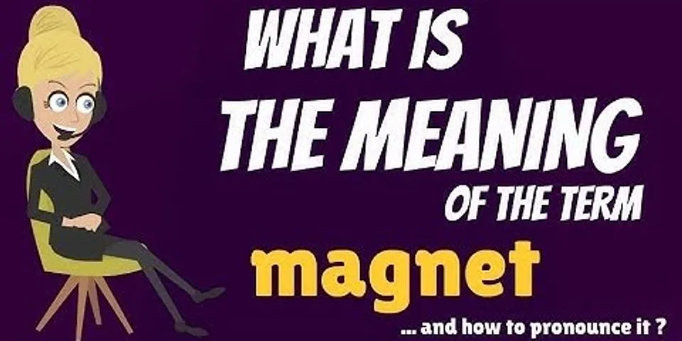 magnets là gì - Nghĩa của từ magnets
