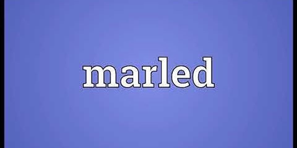 marled là gì - Nghĩa của từ marled