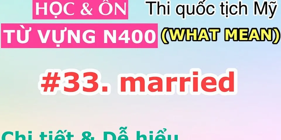 married là gì - Nghĩa của từ married