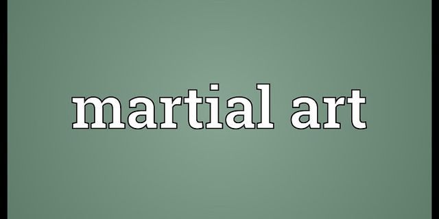 martial artist là gì - Nghĩa của từ martial artist