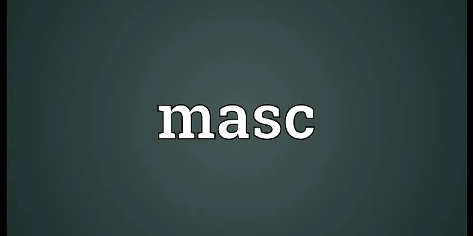 masc for masc là gì - Nghĩa của từ masc for masc