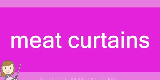 meat curtain là gì - Nghĩa của từ meat curtain