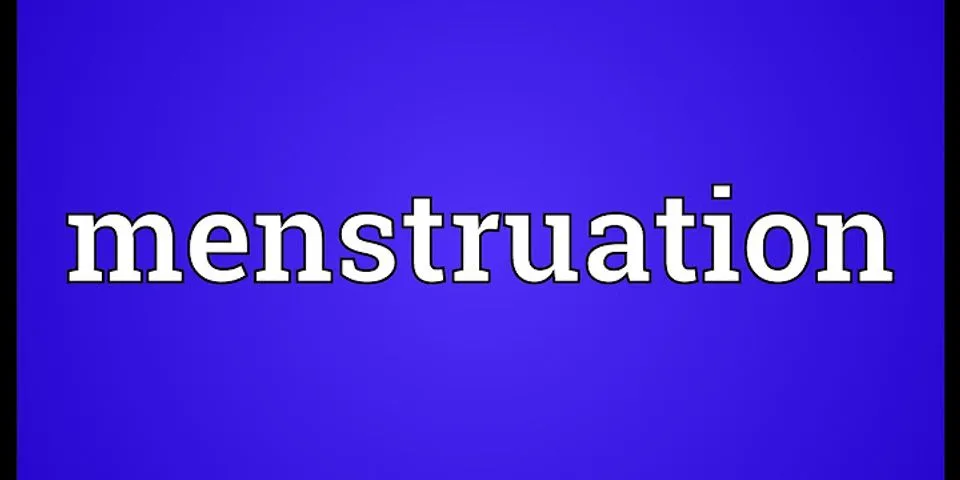 menstration là gì - Nghĩa của từ menstration