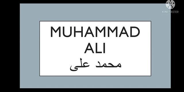 mohammad ali là gì - Nghĩa của từ mohammad ali